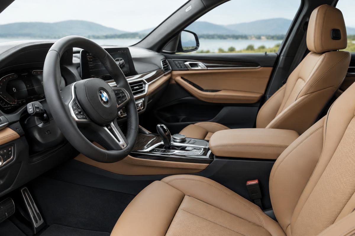 Habitacle automobile après une réfection d'intérieur